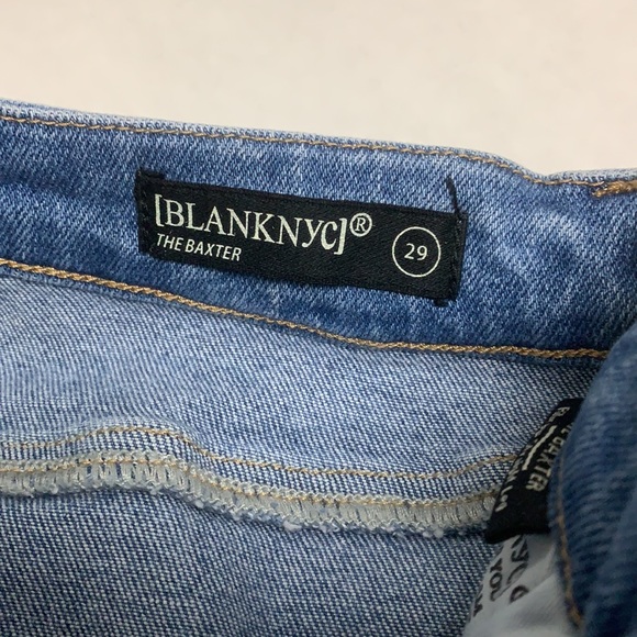 Blank NYC The Baxter Ribcage Straight Leg Raw Hem Jeans - Picture 11 of 12